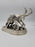Detailed Pewter Plated Hunting Dog Statue - Two Dogs in Hunt Mode - Sportsman's Decor