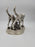 Detailed Pewter Plated Hunting Dog Statue - Two Dogs in Hunt Mode - Sportsman's Decor