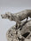 Detailed Pewter Plated Hunting Dog Statue - Two Dogs in Hunt Mode - Sportsman's Decor