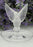 Lalique Crystal Thaile Dove Wings Spread Motif Trinket Ring Pin Nut Dish France