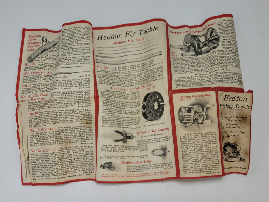 Heddon Fishing lure Dowagiac Minnow with paper and box.1920 to 1927