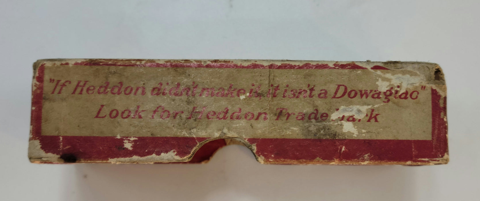 Heddon Fishing lure Dowagiac Minnow with paper and box.1920 to 1927