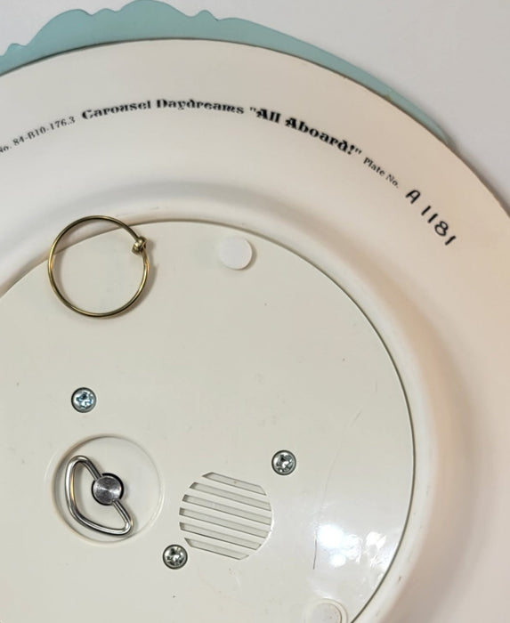 Bradford Exchange 1995 Carousel Daydreams All Aboard! Musical Motion Plate