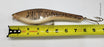 Bagley ????8" Lure features a unique brown, ivory and peach color pattern with striking yellow and black eyes. Its two hooks ensure a secure catch. A must-have for any fishing expert.