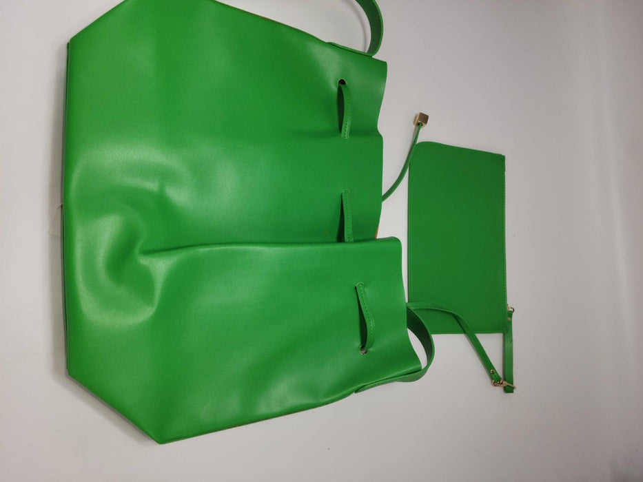 Shiraleah Aria Drawsting Shoulder Bag - Tote - Purse Fern 12hx16w