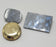 Set of Jeweled Compact Mirror, Pill Box, & Card Holder