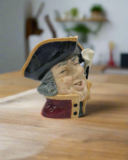 Royal Daulton D6530 Town Crier Character Toby Mug Circa 1959