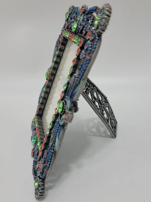 Sherborne Genuine Czech Crystal Photo Frame Blue, Green, Pink