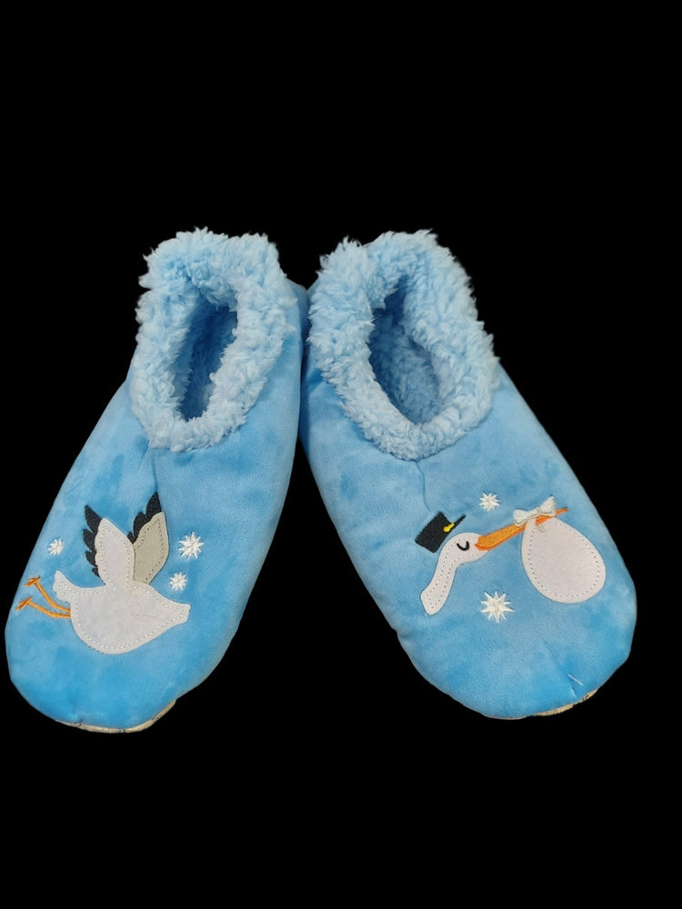 Snoozies Slippers - Blue Stork XL - 11/12