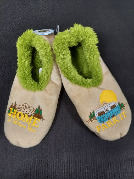 Snoozies Slippers - Home Is Where You Park It Camper Slippers
