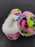 Snoozies Slippers - Pink and White Baby Slippers 0 to 3 Months
