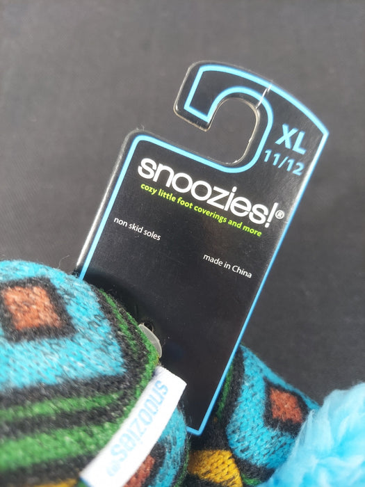 Snoozies Slippers - Blue and Yellow Slippers XL 11/12