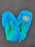 Snoozies Slippers - Blue and Green XL 11/12