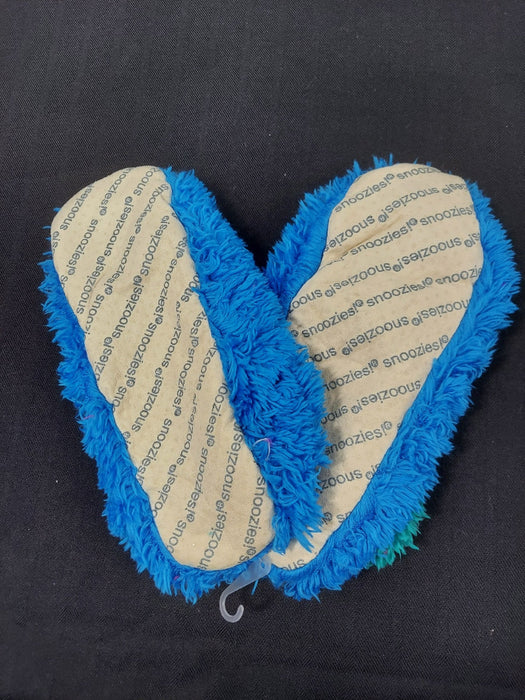 Snoozies Slippers - Blue and Green XL 11/12