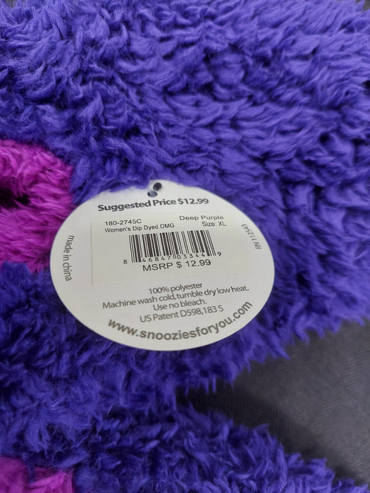Snoozies Slippers - Purple and Pink XL 11/12