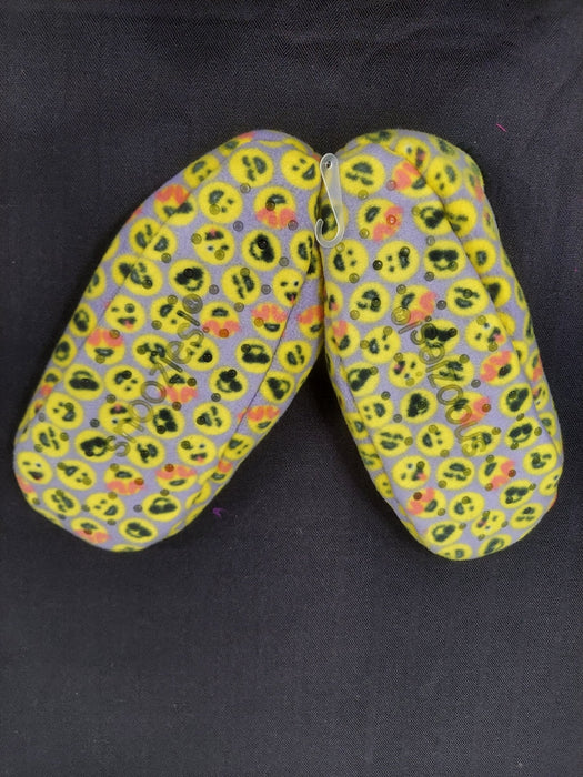 Snoozies Slippers - Emoji Yellow Slippers Medium 7/8