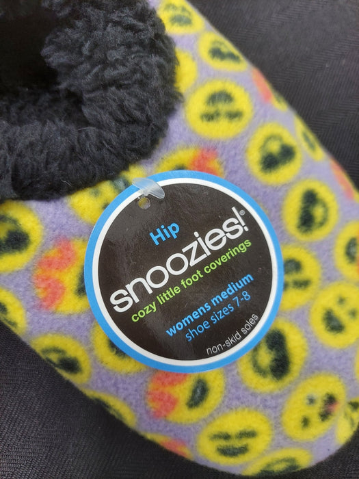 Snoozies Slippers - Emoji Yellow Slippers Medium 7/8