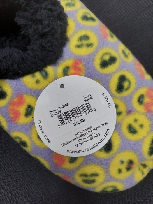 Snoozies Slippers - Emoji Yellow Slippers Medium 7/8