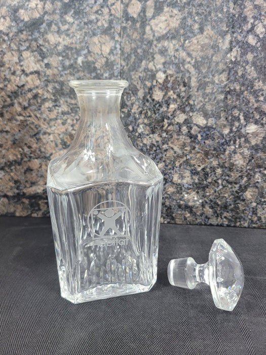 Decanter Habitat for Humanity Logo etched in Crystal Glass