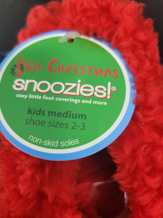 Accessories - Snoozies Slippers Ugly Christmas Kids (Candy Canes)
