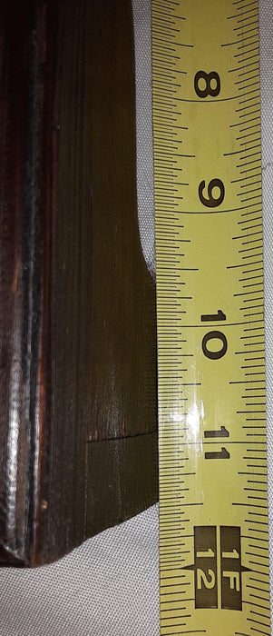 Box- Black and Brown Wood and Faux Leather Small Treasure Chest