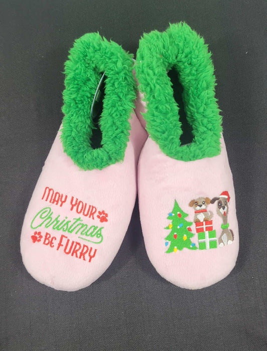 Accessories - Snoozies Slippers May Your Christmas Be Furry