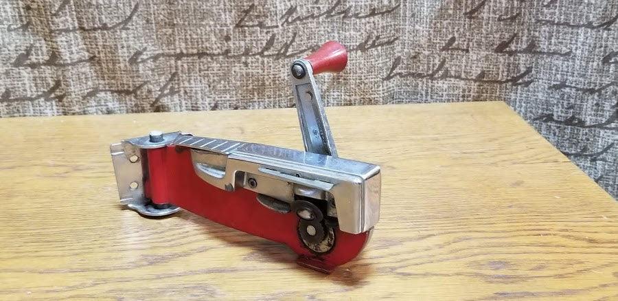 Antique Red Can Opener