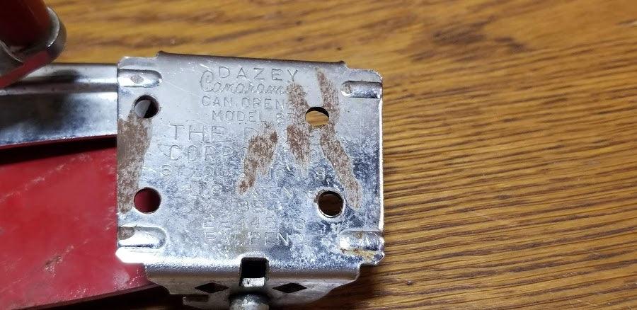 Antique Red Can Opener