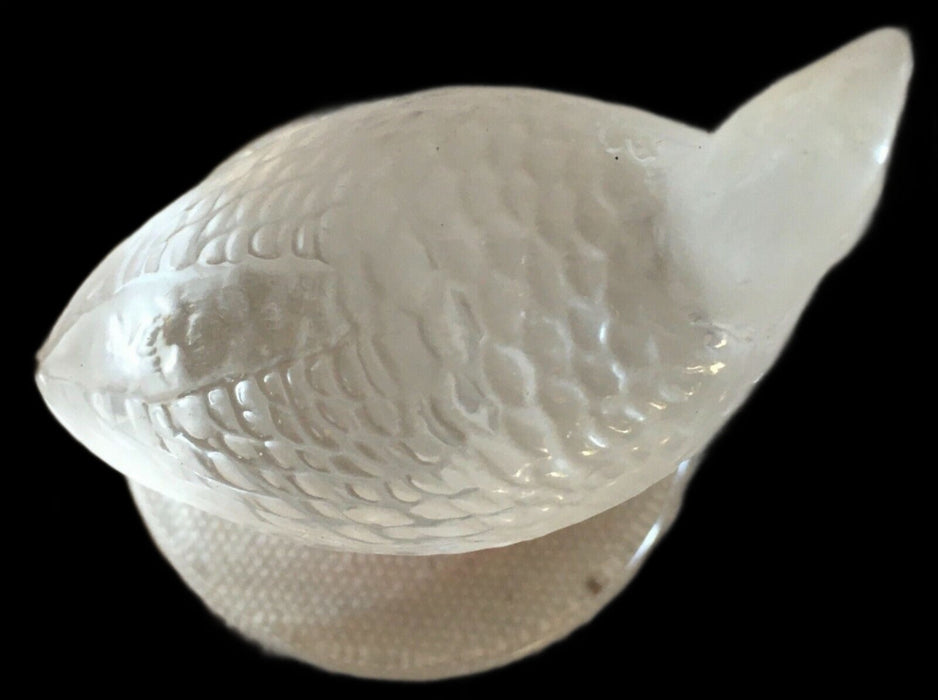 Antique - Vintage Lalique Glass Paperweight Bird Quail Dove