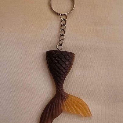Jewelry - Mermaid Tail Epoxy Resin Keychain - Choice of Colors - Limited Quantities