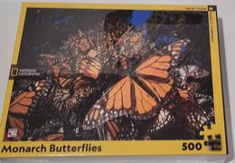 Puzzle - NEW 500 piece National Geographic Monarch Butterfly Puzzle
