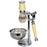 Kingsley Shave Set - Faux Ivory and Silver Handles, Soap and Stand SB-678