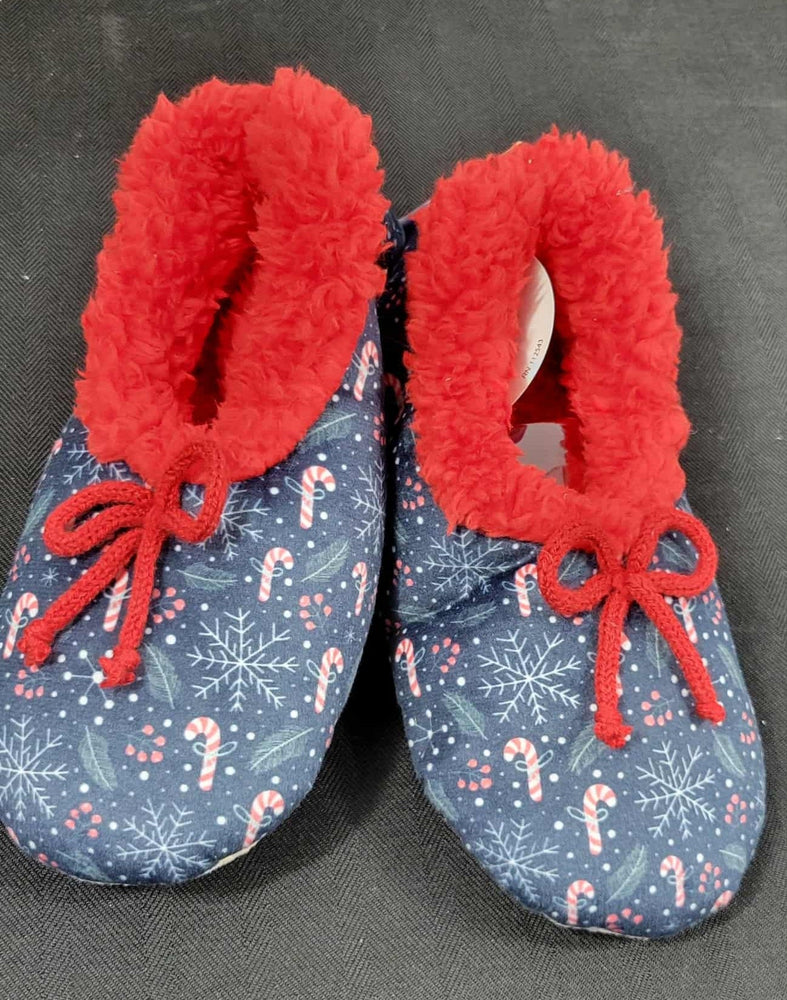 Accessories - Snoozies Slippers Ugly Christmas Kids (Candy Canes)