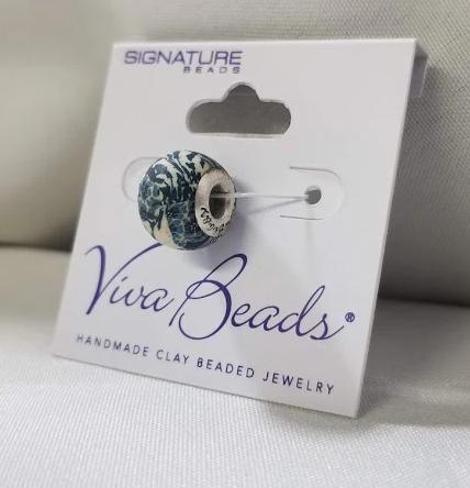 Jewelry - Viva Beads Polymer Clay Bead Dutch Blue Series