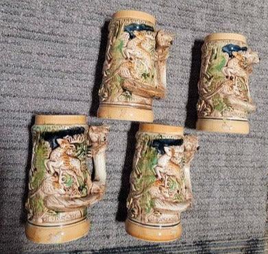 Vintage - set of 4 Beer steins