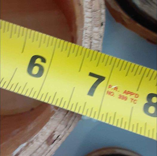 Birch planters set of 4 different sizes