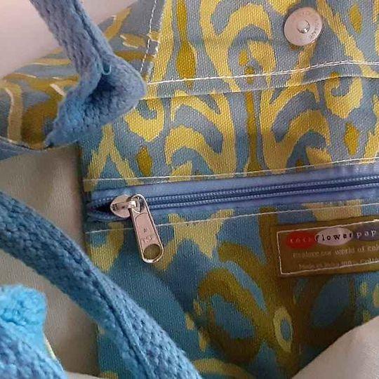 Rock Flower Paper Bucket Shoulder Bag  Buckhara Ocean