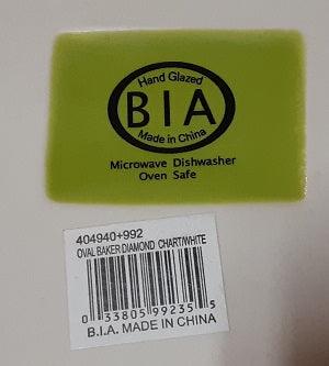 Kitchen BIA  Oval Baker - Diamond Chart