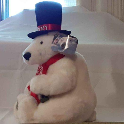 Plush -  Coke 2000 Bear -stuffed animal  NEW!