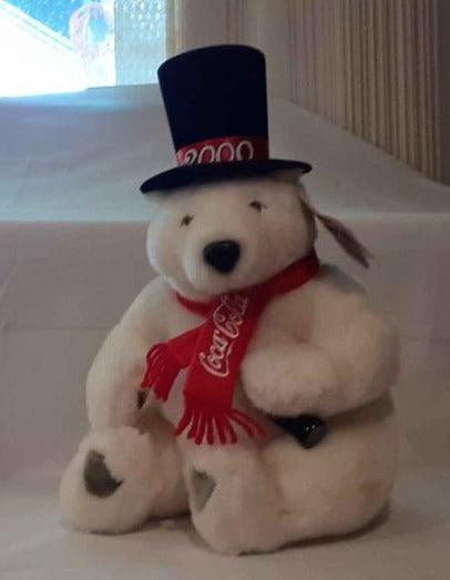Plush -  Coke 2000 Bear -stuffed animal  NEW!