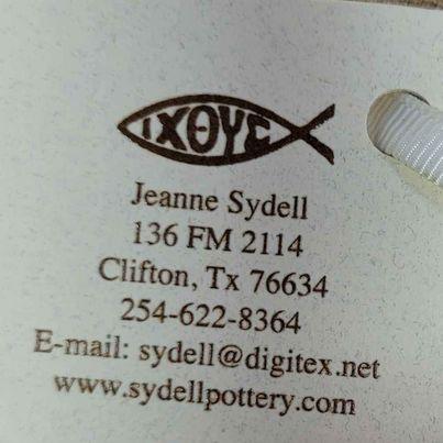 Cross - Sydell Pottery "Child of God" Cross   NEW!