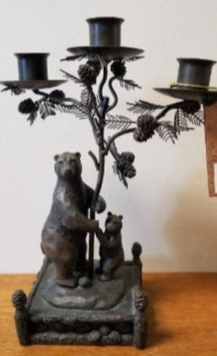 Candle Holder Bear & Cub