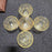 Vintage  5 Sherbet Depression Glass - yellow