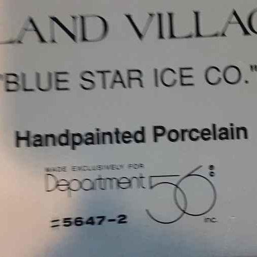 Collectible - Department 56 Blue Star Ice Co