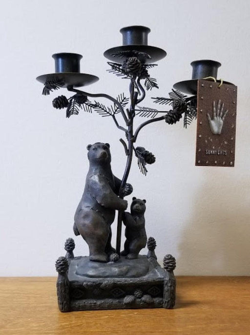 Candle Holder Bear & Cub