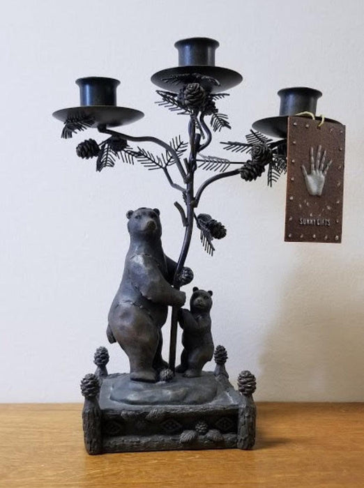 Candle Holder Bear & Cub