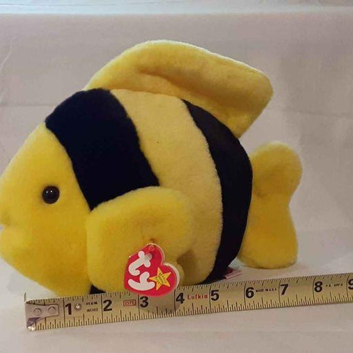 Plush -  TY Beanie Baby Fish Biddy Bubbles-stuffed animal  NEW!
