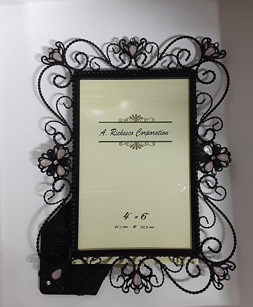 Frame - Richesco  Black Scroll Picture  4 x 6