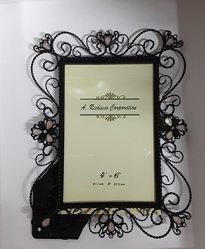 Frame - Richesco  Black Scroll Picture  4 x 6