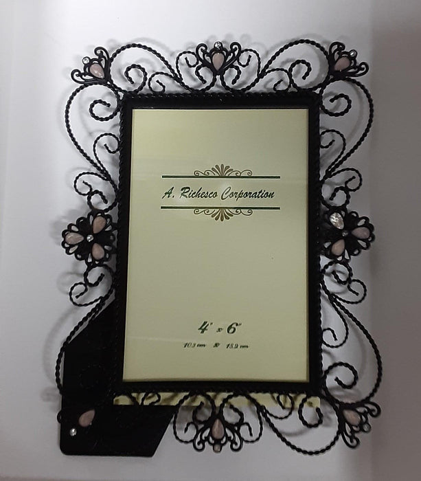 Frame - Richesco  Black Scroll Picture  4 x 6